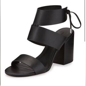 Rebecca Minkoff Christy Sandal in Black Leather